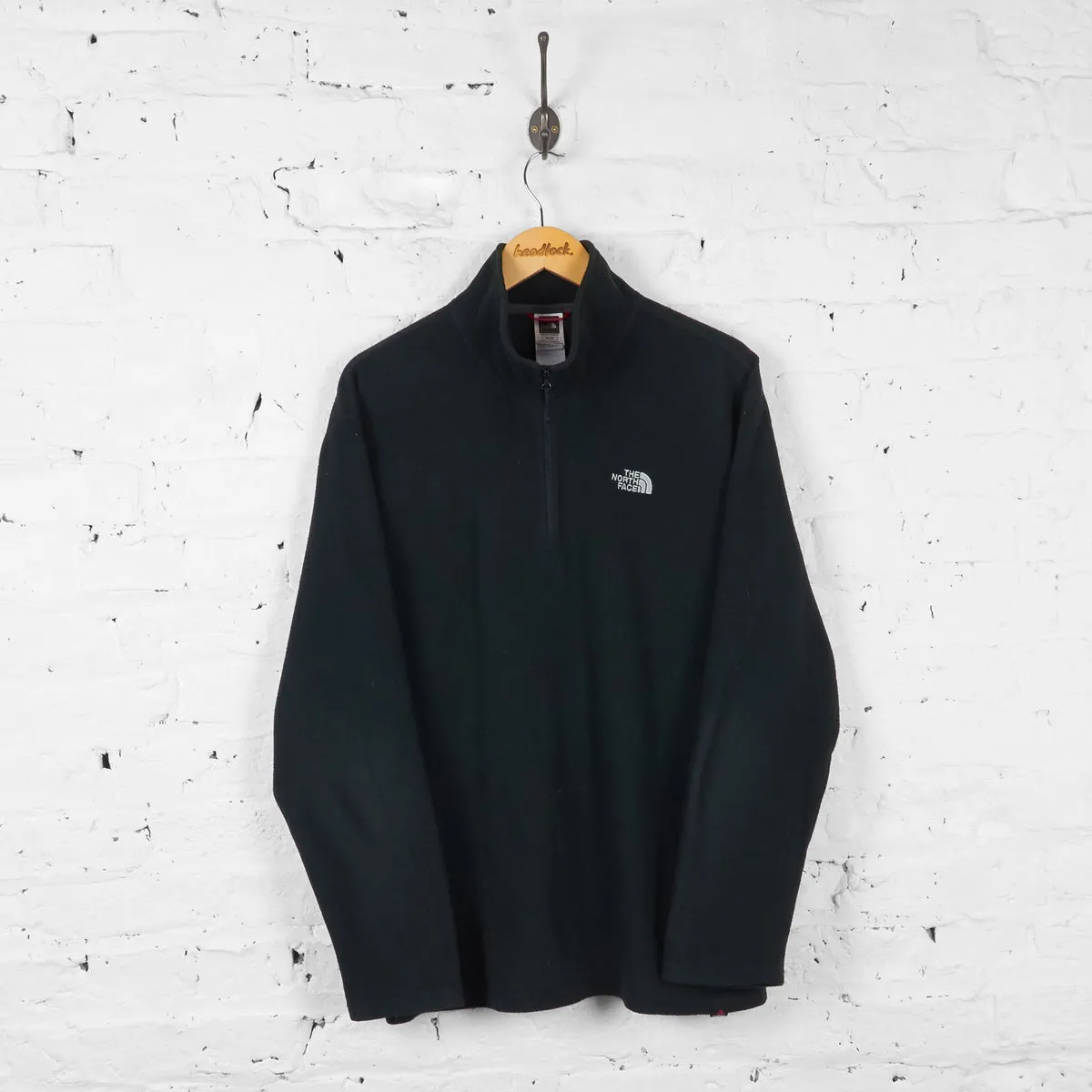 Vintage 1/4 Zip Up The North Face Fleece - Black - XL