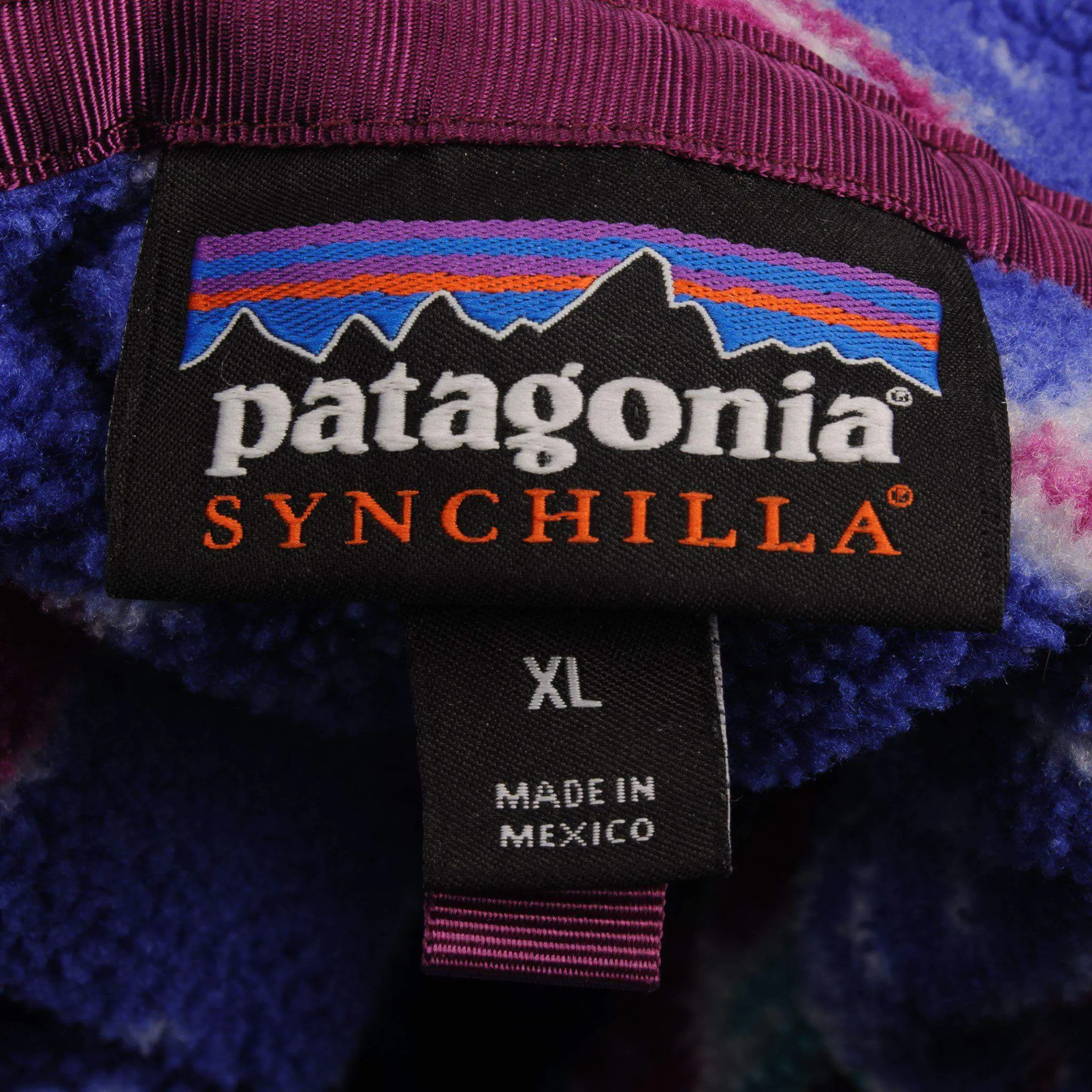 VINTAGE PATAGONIA WOMEN LIGHTWEIGHT SYNCHILLA SNAP-T FLEECE PULLOVER MOON OWL : HARVEST MOON BLUE SIZE XL