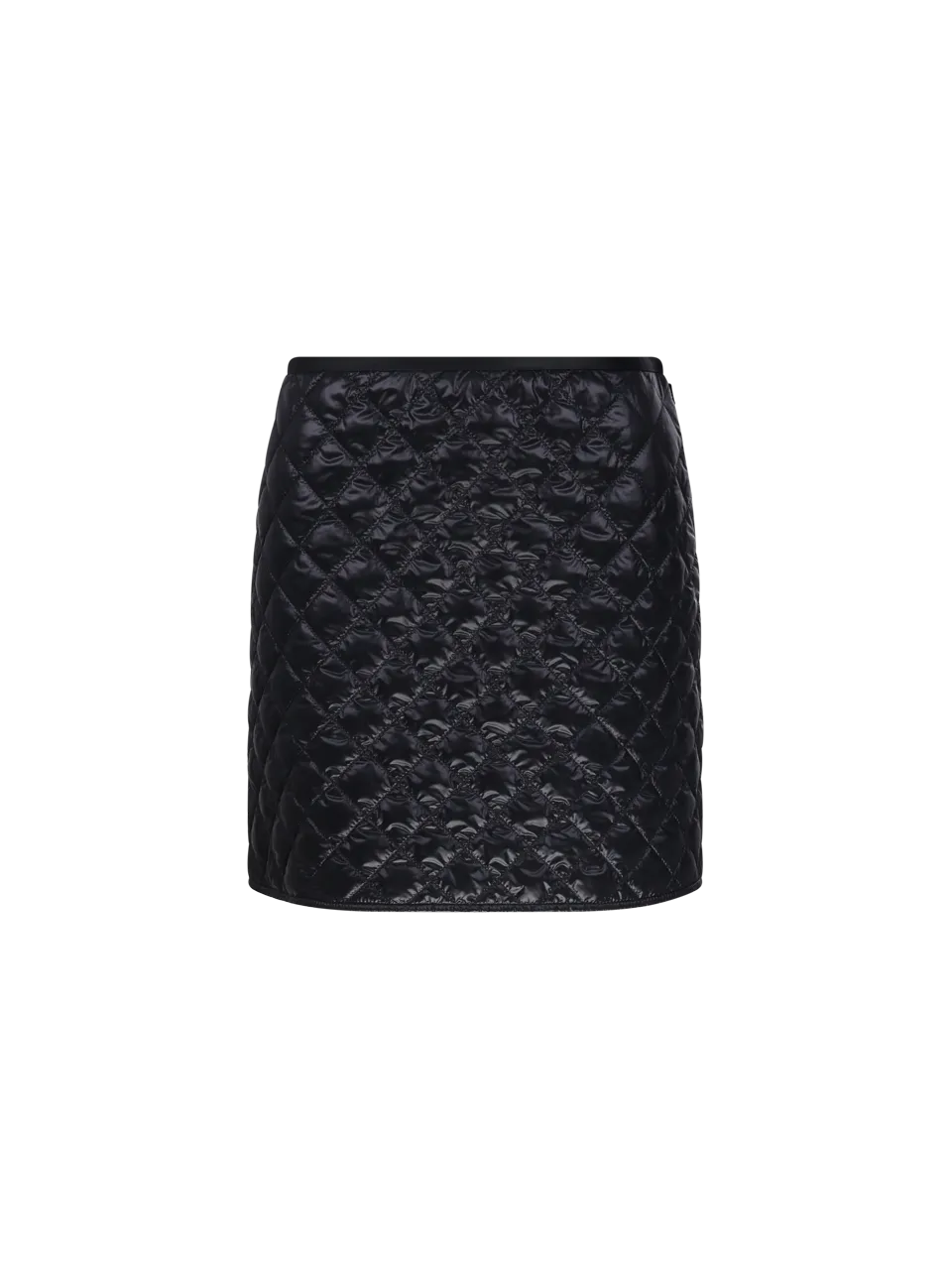 WOMAN MONCLER BLACK POLYAMIDE SKIRT