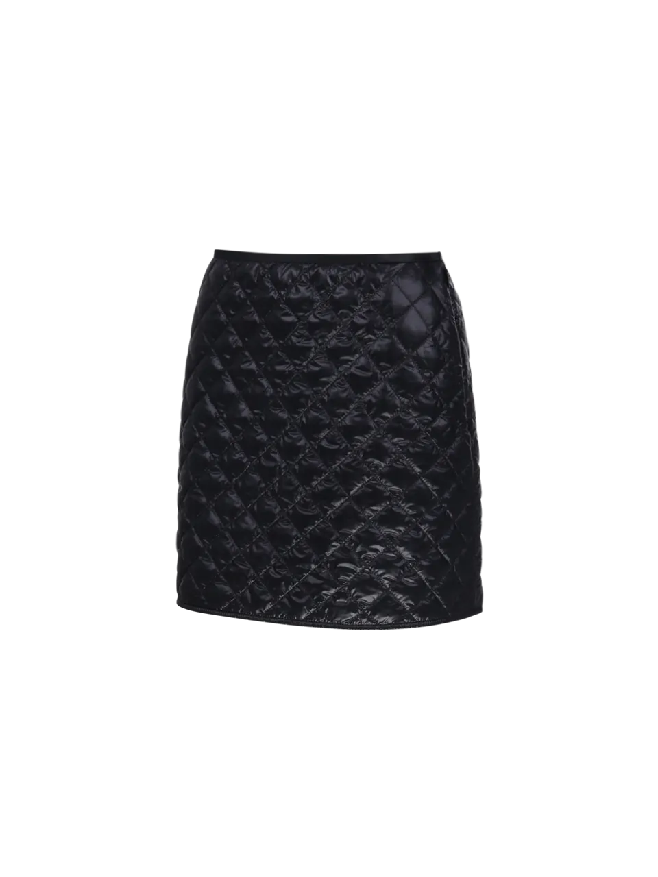 WOMAN MONCLER BLACK POLYAMIDE SKIRT