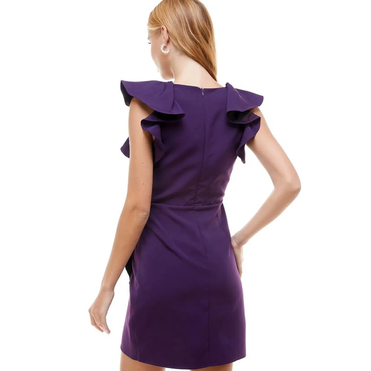 Women's TCEC Wrap Front V-Neck Dress