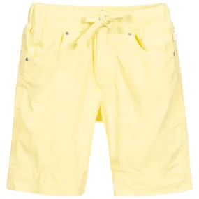 Yellow Cotton Shorts